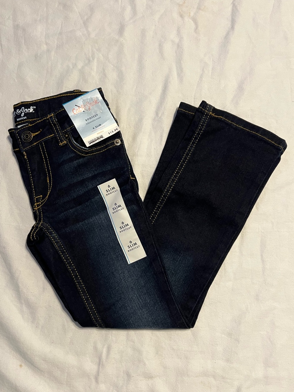 Cat & Jack Dark Blue Bootcut Jeans for girls